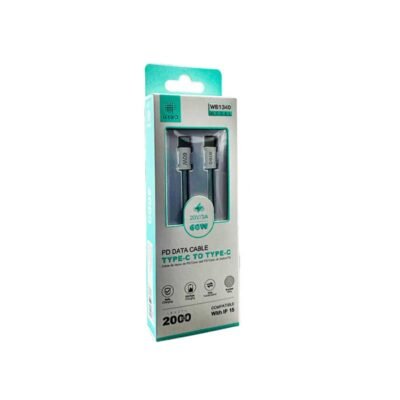 Cable de Datos Tipo C a Tipo C Carga Rápida 60W
